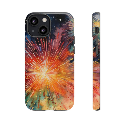 Summer Fireworks in Watercolor - Impact Resistant Phone Case